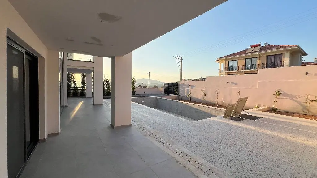 Shaded terrace